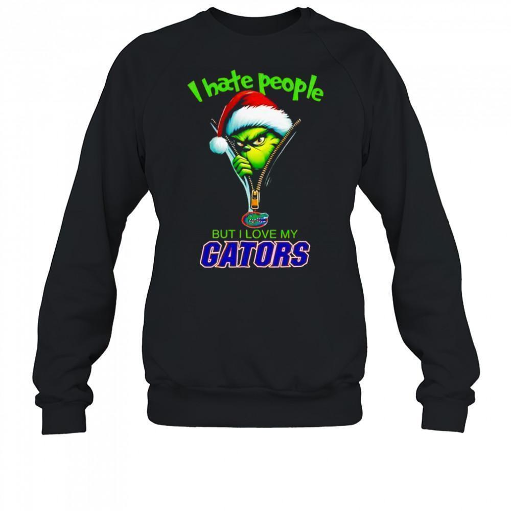 Best Grinch I Hate People But Love My Florida Gators Holiday Cozy Sweatshirt